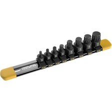 Triple Square Bit Socket Set 8 Piece Xzn S2 Steel Stubby Dual Drive