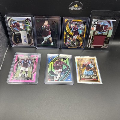 Topps - Panini West Ham United Cards X7 - Patches - Autos - Nummern 