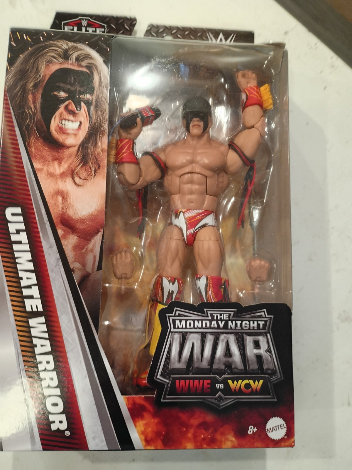 WWE Monday Night Wars Ultimate Warrior Series 12 Black Hat🔥 In Hand