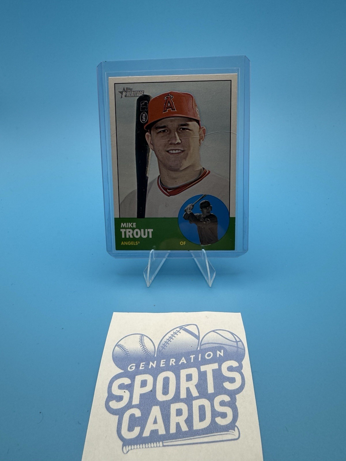 2012 Topps Heritage #207 Mike Trout RC