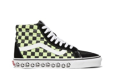VANS SK8 Hi Reissue (Vans Bmx) Black/Sharp Green Men\'s Skate Shoes Size 7.5 NEW Kids SK8-Hi Vans BMX - MJ Footwear main image 3