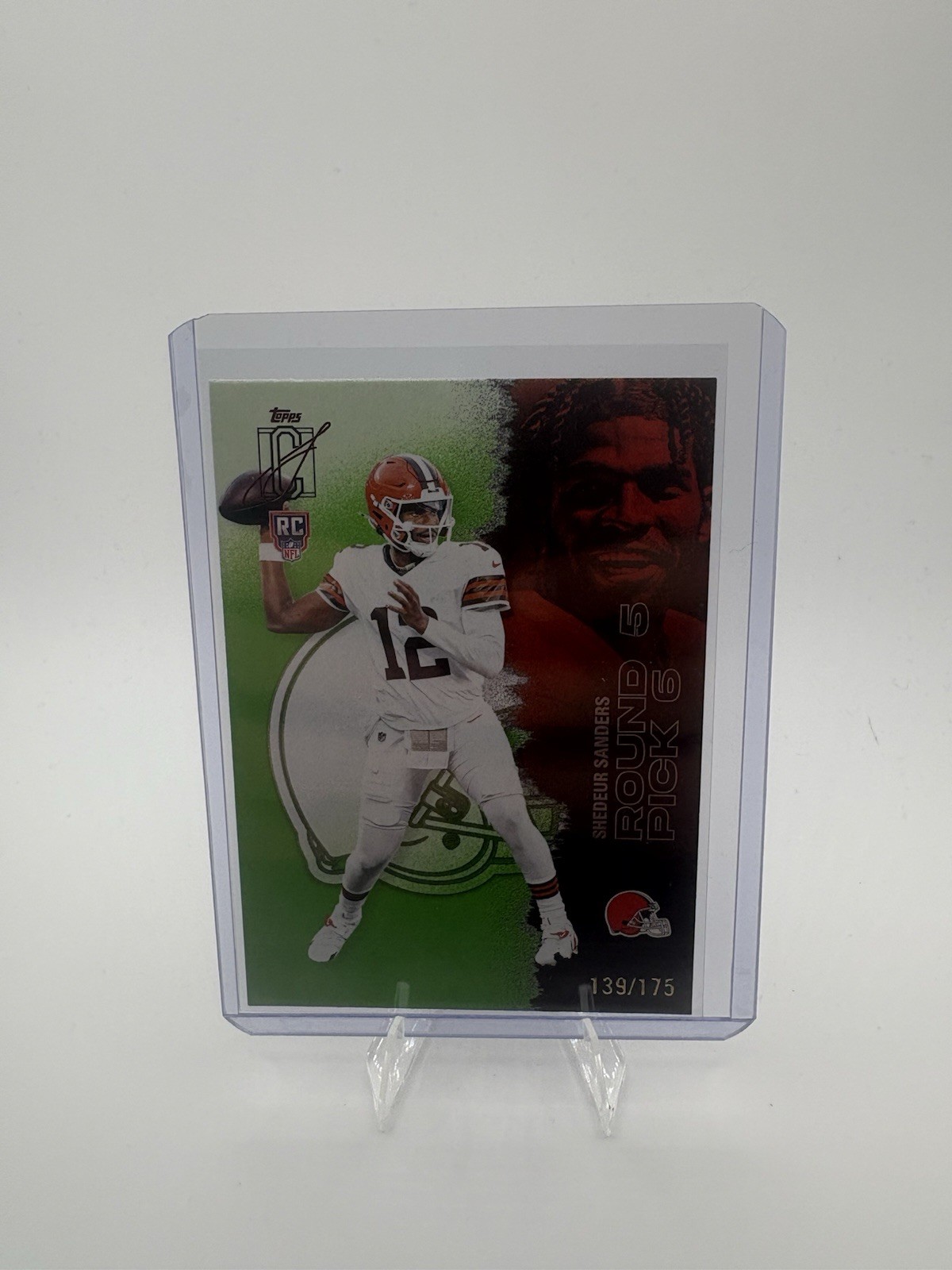 2025 Topps Signature Class Shedeur Sanders Lime Green / 175