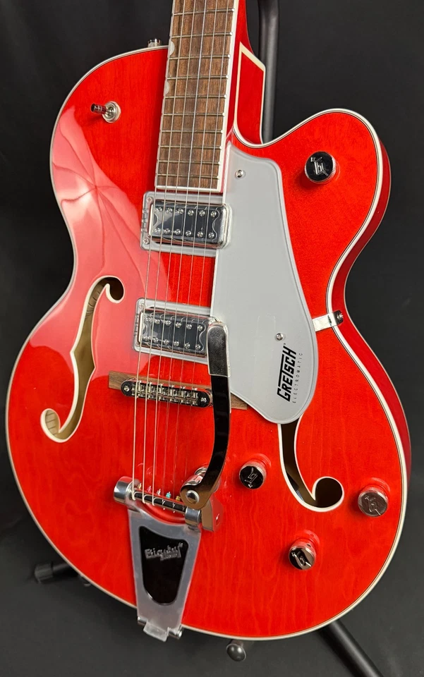 Guitarra Eléctrica Gretsch G5420T Electromatic Cuerpo Hueco Mancha Naranja Foto 4 de 4