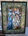 Vtg 90s Stained Glass Suncatcher Repro L C Tiffany “The Annunciation” 9”x12.5”