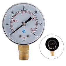 Pressure Gauge Digital Radial Meter Water Oil 0-100psi 0-160psi 0-30psi