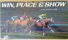 Vintage Win Place & Show Horse Racing Board Game 1966