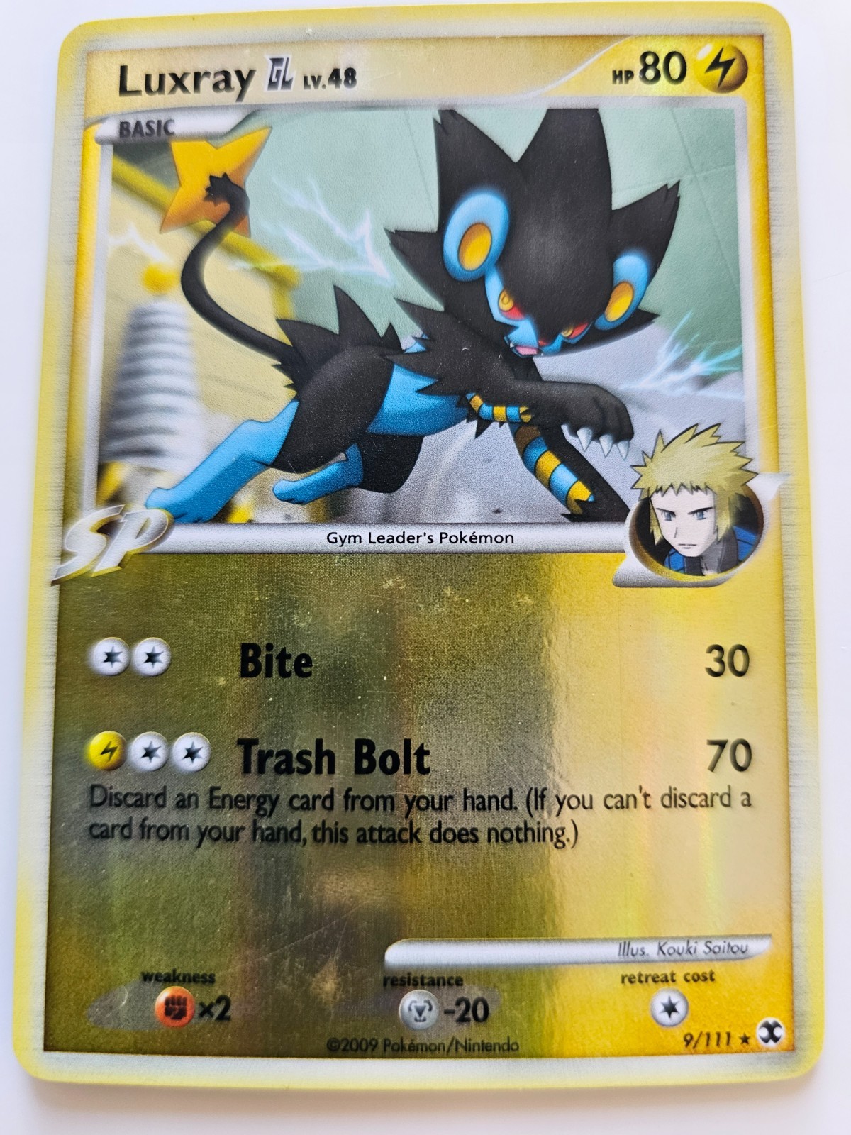 Pokemon Luxray GL Reverse Holo Platinum Rising Rivals 9/111 LP