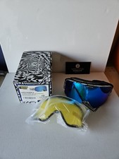 Volcom Odyssey Goggle JAMIE LYNN/ BLUE CHROME  Bonus Lens - YELLOW NEW