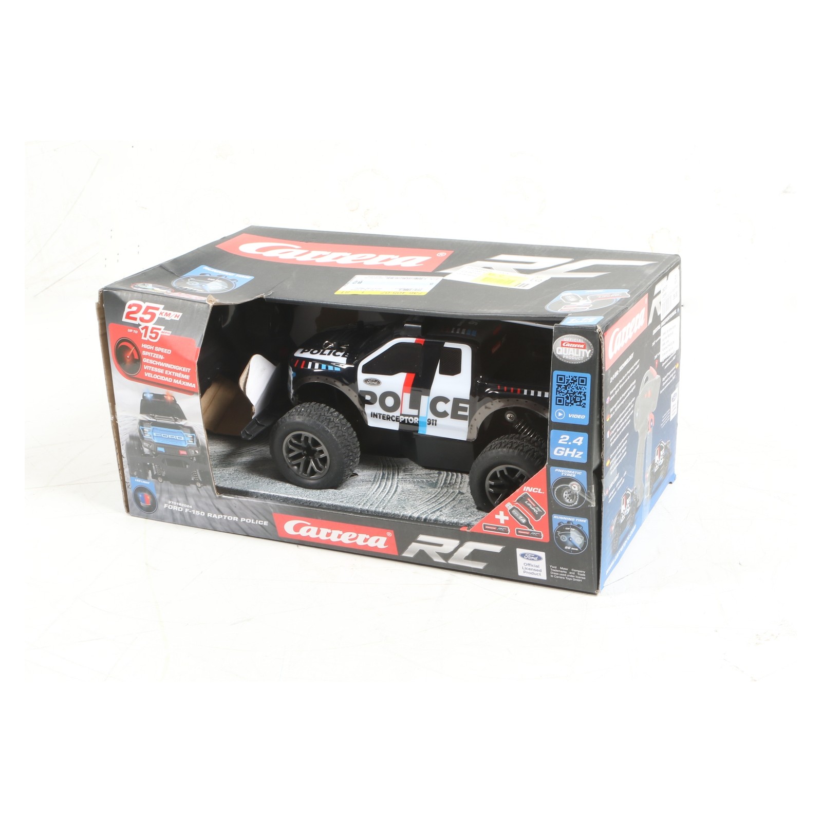 Carrera 370182024 Ford F-150 Raptor Police 1:18 RC... + Defect (280131)