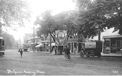 Street View Square Reading Massachusetts MA - Reprint