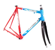 PINARELLO GALILEO VINTAGE FRAME 54 55 ALUMINUM ALLOY ROAD BIKE CARBON FORK TEAM