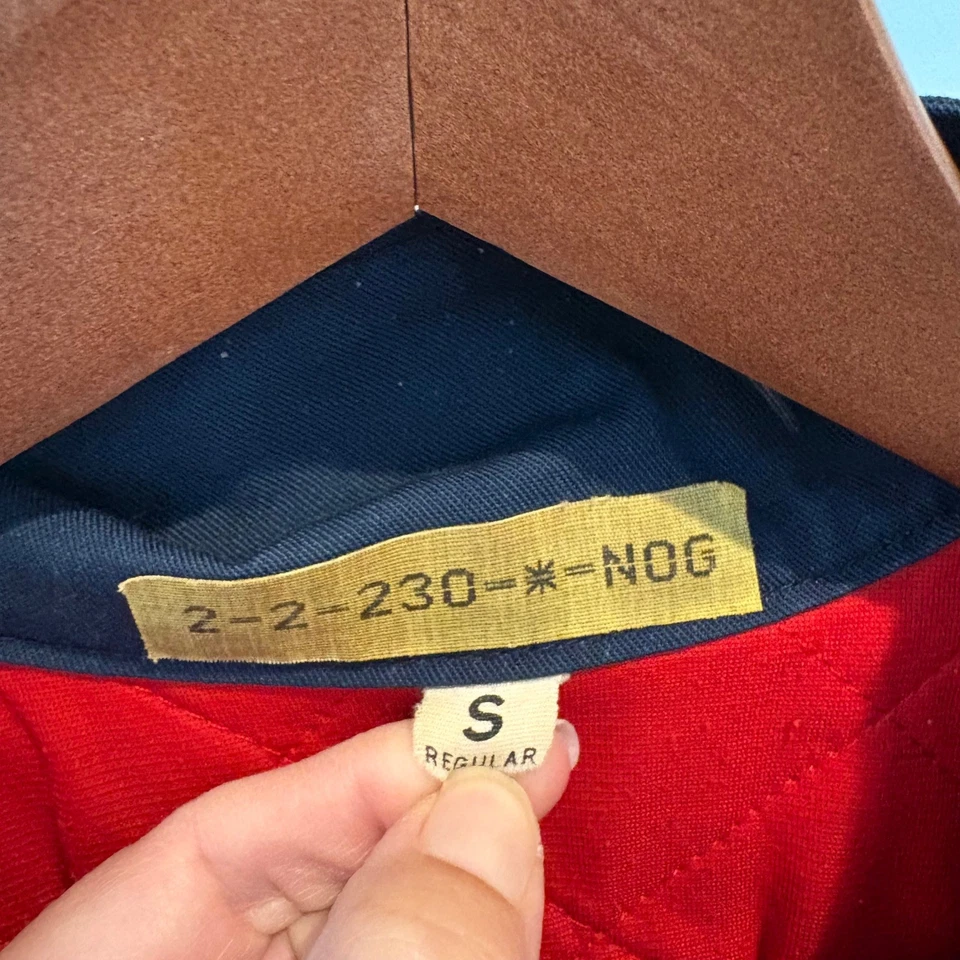 Chaqueta Mecánica Cadillac Kap Roja Pequeña Azul Acolchada ROTA Scovill Cremallera EE. UU. Foto 4 de 4