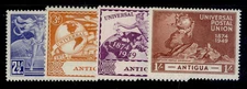 ANTIGUA GVI SG114-117, 1949 ANNIVERSARY of UPU set, M MINT.