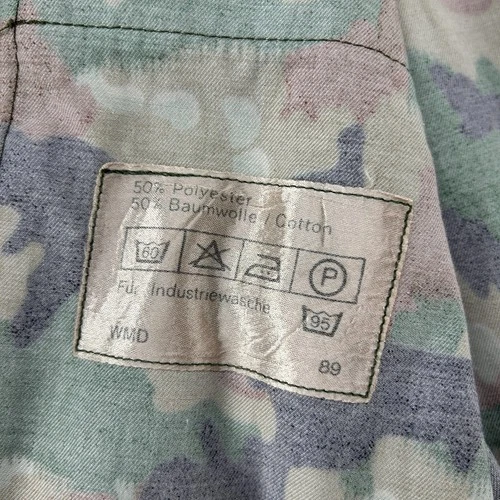 VINTAGE Swiss Alpenflage Jacket Mens Large Red Green Combat Camo M83 Cotton OPTI image 5