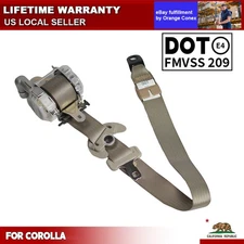 Left Front Driver Seat Belt For 2008-2013 Toyota Corolla Retractor Assembly Gray
