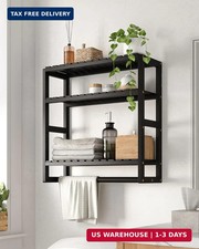 Over The Toilet Storage Bathroom Shelves Wall Mounted 3 Tier Space Saver