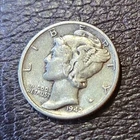 Mercury Dime 1942 US 10C Silver Coin Circulated Business Strike Variety Mercury