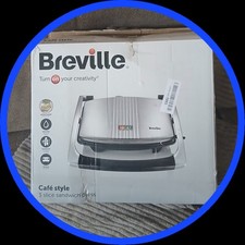 Image of Breville Cafe Style 3 x Sandwich Press Stainless Steel VST025