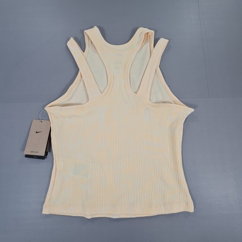 NIKE Womens Tennis Tank Top Yellow Medium Court Slam FD5645 826 - Picture 6 of 9