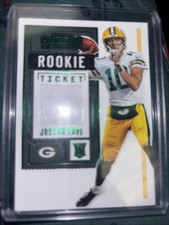2020 Panini Contenders - Rookie Ticket Swatches Jordan Love #RTS-JLO (MEM, RC)