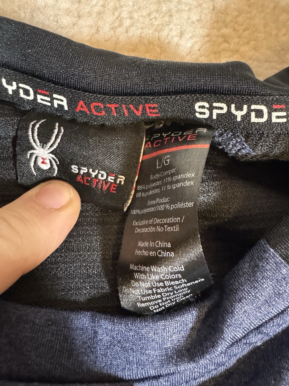 Spyder Active Pullover Sweater Performance Mens L… - image 3