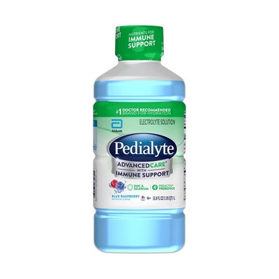 Pedialyte AdvancedCare Electrolyte Drink Blue Raspberry 1L Hydration Support