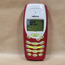 Nokia 3315 Red & White Vintage Mobile Phone Great Condition Collectible Only