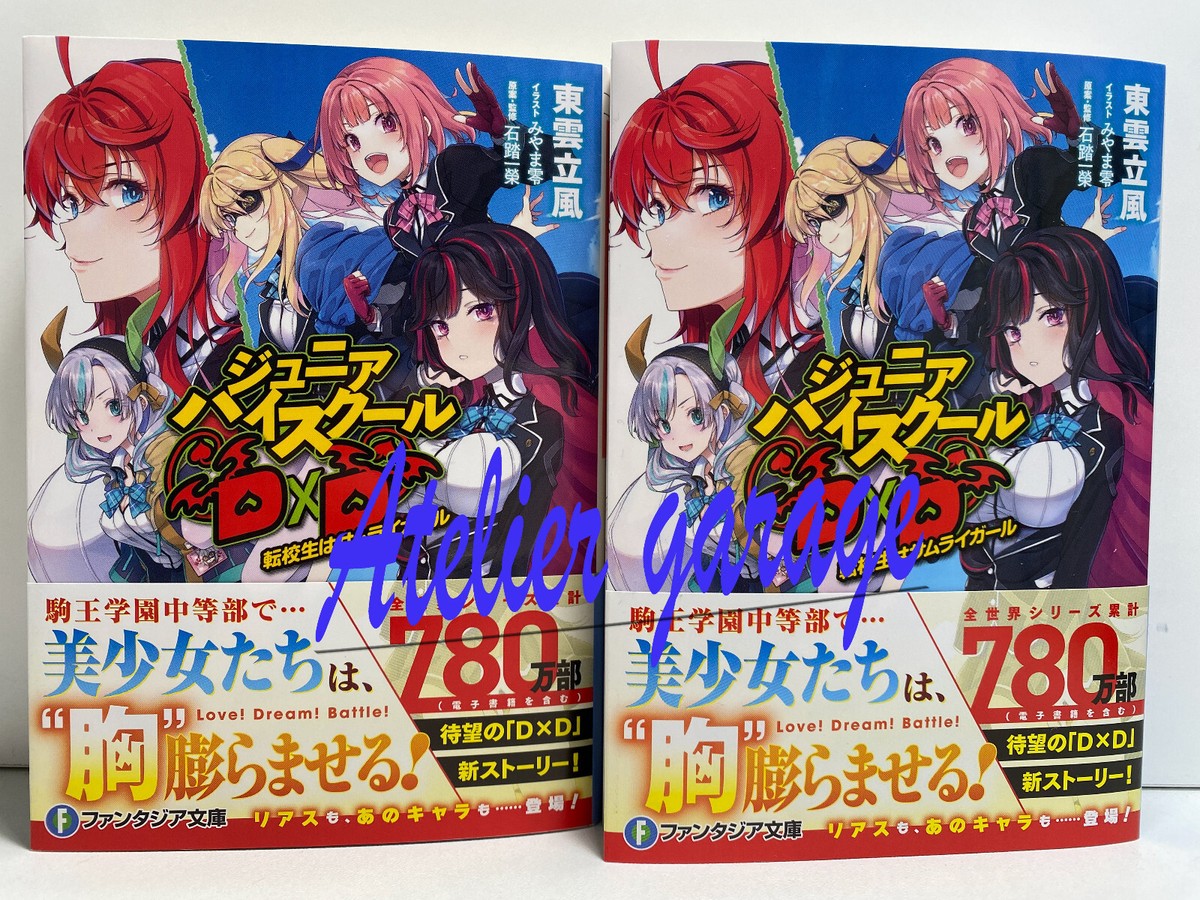 New 2Junior High School DxD Vol.1+Extra leaflet Rias+Ross Set