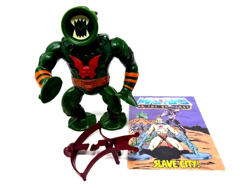 Mattel MOTU Masters Of The Universe 1985 Vintage Leech Figure W/ Comic