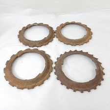 Vintage John Deere Metal Planter Plates Corn Craft