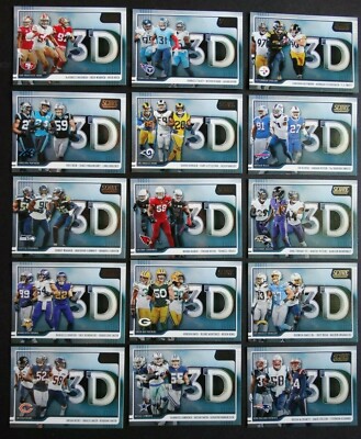 2020 Panini Score 3D Insert Football Cards Complete Your Set You Pick List 1-15