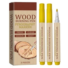3pcs Wood Burning Marker Pen Waterproof Scorch Pen for Wood Burning Branding  