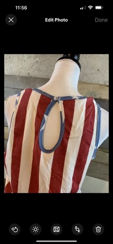 Women’s Junk Food American Flag Sleeveless Short Romper XXL - Picture 3 of 7