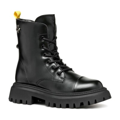 Geox Maquinnens Mädchen Stiefel - Schwarz - UK 13/EU 32/US 1/214mm - Neu mit Karton