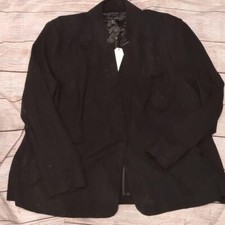 Universal Standard All Day Blazer Black Smoking Jacket Blazer Size Xl