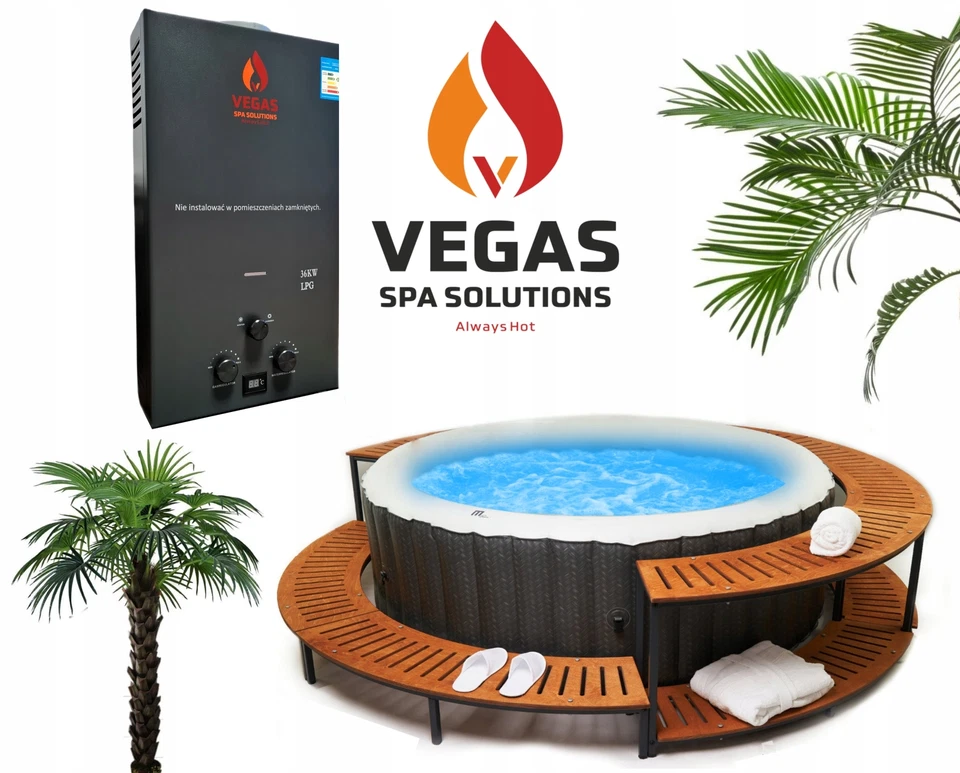 Poolheizung 24kW Gas Propan-Butan Komplett-Set mit Pumpe für Pool & Whirlpool - Bild 2 von 4