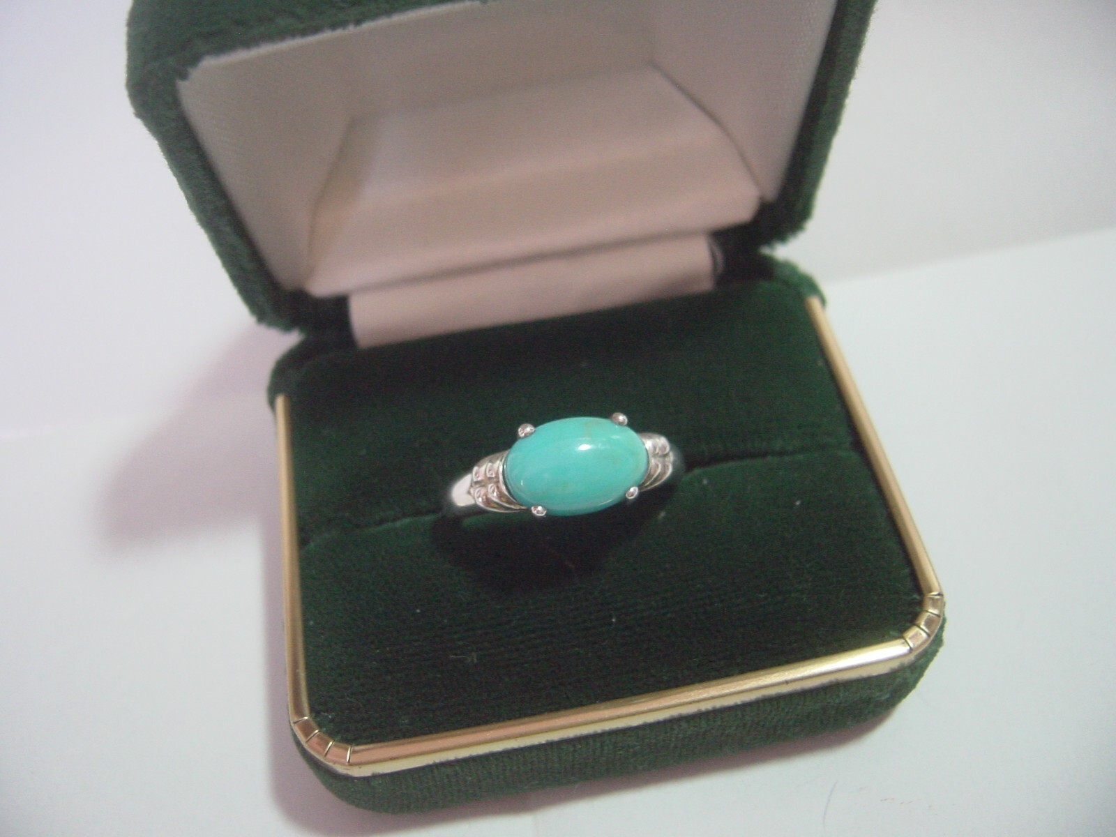 fabulous Solid Silver Ring-genuine sleeping beaut… - image 1