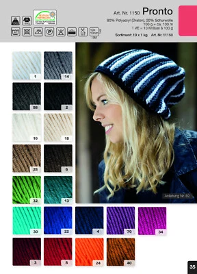 Rellana Pronto 100g - Handstrick Garn Winter Wolle Stricken Häkeln