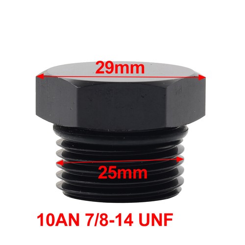 Aluminum 10AN AN10 Block off Cap ORB Plug Male fitting Adapters W/O-Rings 2Pcs - Picture 11 of 11