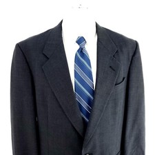 Christian Dior Monsieur Wool 2 Button Blazer 42L Gray Twill