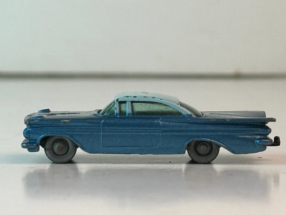 Matchbox Gray Wheel No. 57, 1959 Chevrolet Impala, Black Base, Silver Wheels - Image 2 of 4