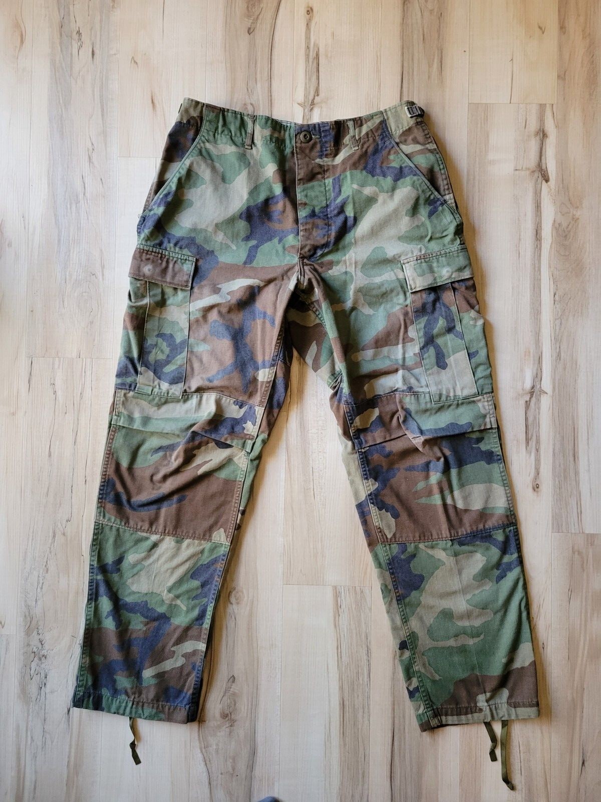 US Army Combat Camo Cargo Pants Men's 2734x31 Green … Gem