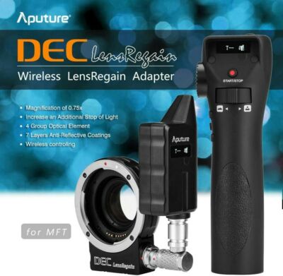 Aputure Updated DEC LensRegain for MFT Camera 0.75x Focus Reducing Adapter 