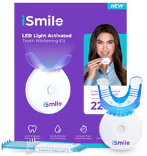 iSmile Teeth Whitening Kit - LED Light, 35 Peroxide 3 Gels Remineralization Gel