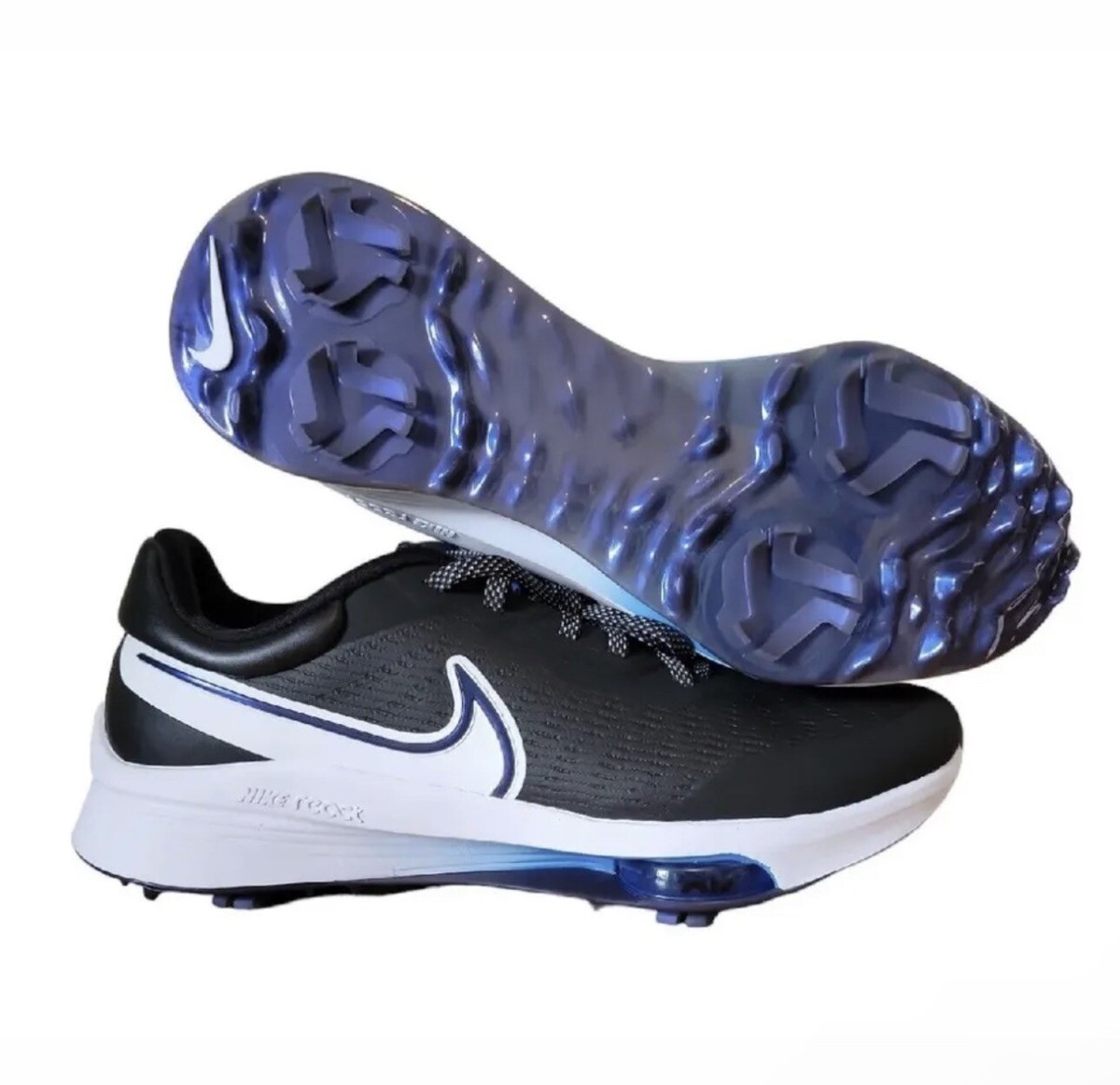 Nike Air Zoom Infinity Tour NEXT% Golf Shoes Black Blue DC5221-014 Men\'s 10.5 Nike Air Zoom Infinity Tour NEXT% Golf Black Photo Blue  main image 2