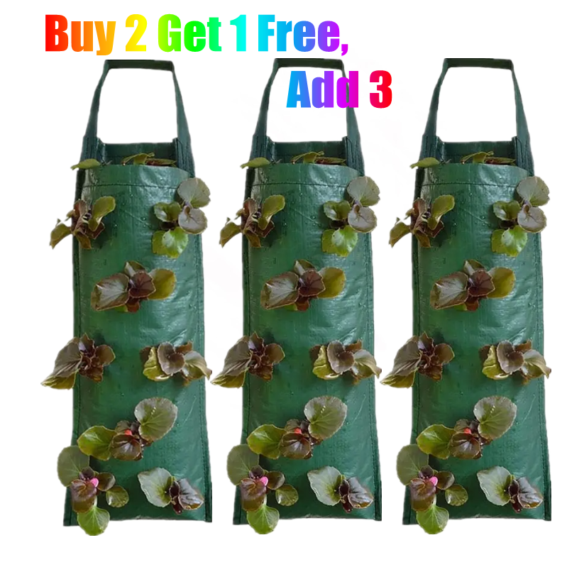 Fabric Tomato Strawberry Grow Bag Hanging Planter Flower Pouch Trailing Plants eBay