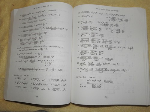 ABeka Algebra 2,1st Ed.Student text,Solution Key,Test Key&Solutions 1987 - Picture 5 of 12