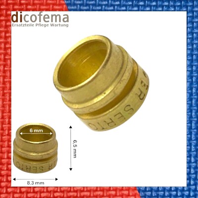 Serto Messing Ring für Teflonschläuche 6mm