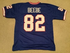 UNSIGNED CUSTOM Sewn Stitched Don Beebe Blue Jersey - M, L, XL, 2XL