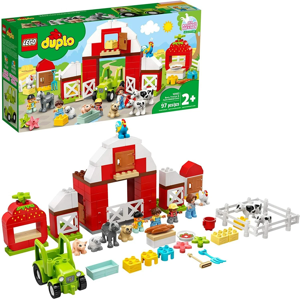 LEGO DUPLO Barn Tractor Farm Animal Care 10952 Building Kit
